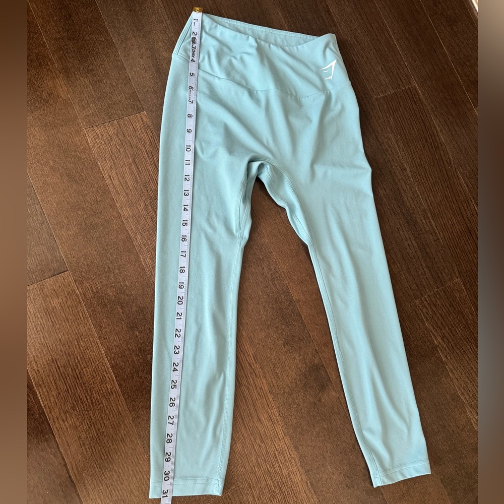 Robin Egg Blue Gymshark 7/8 Training Leggings - Picture 4 of 6